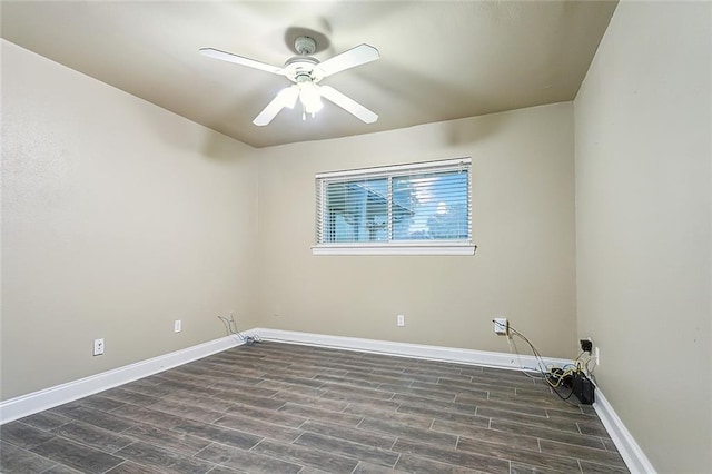 1410 Pecan St, Hammond, LA 70401 - unfurnished room with dark wood-type flooring and a ceiling fan