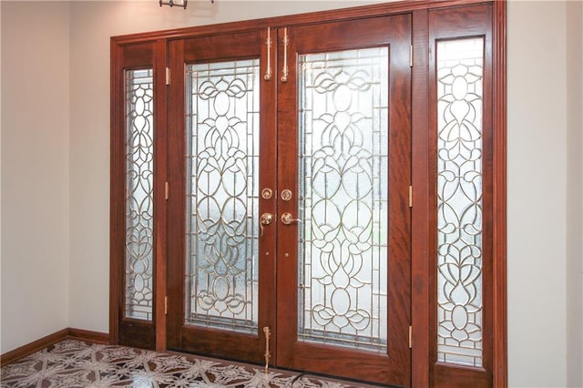 4808 Janice Ave, Kenner, LA 70065 - foyer with french doors and baseboards