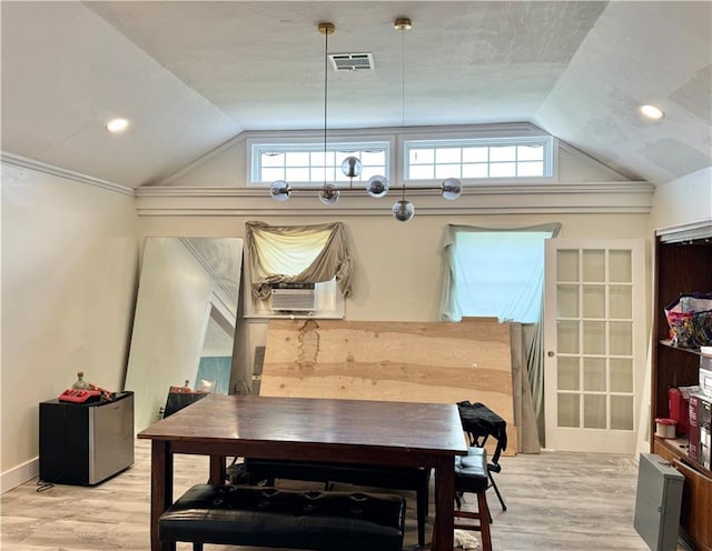 4925 Jasper St, Metairie, LA 70006 - dining room with lofted ceiling and wood finished floors