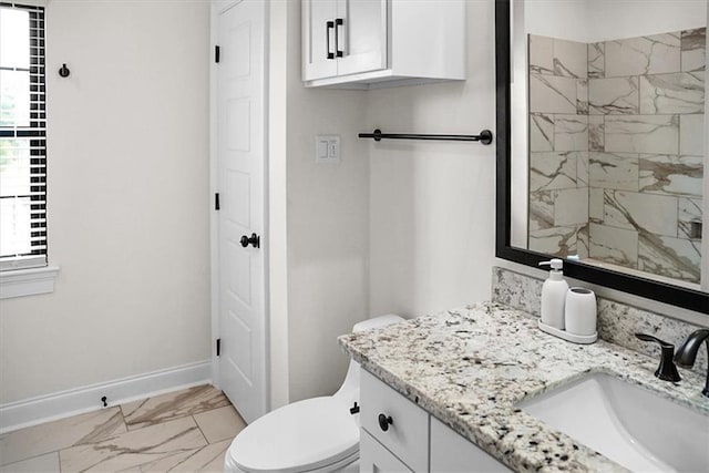 31350 Walker Rd, Walker, LA 70785 - full bathroom featuring marble finish flooring, vanity, and a shower