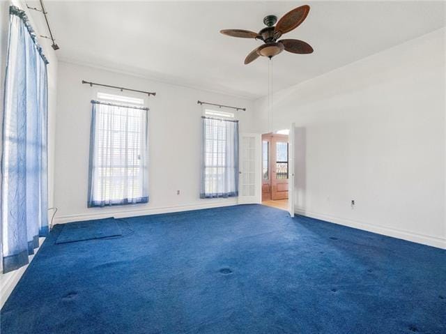 30 Clinton Dr, New Orleans, LA 70129 - carpeted empty room with ceiling fan and baseboards