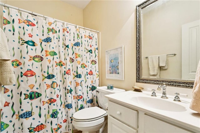 356 Aspen Ln, Covington, LA 70433 - bathroom featuring vanity and a shower with shower curtain