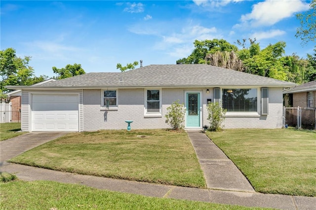 301 Rural St, River Ridge, LA 70123 - ranch-style home featuring brick siding, an attached garage, driveway, and a shingled roof