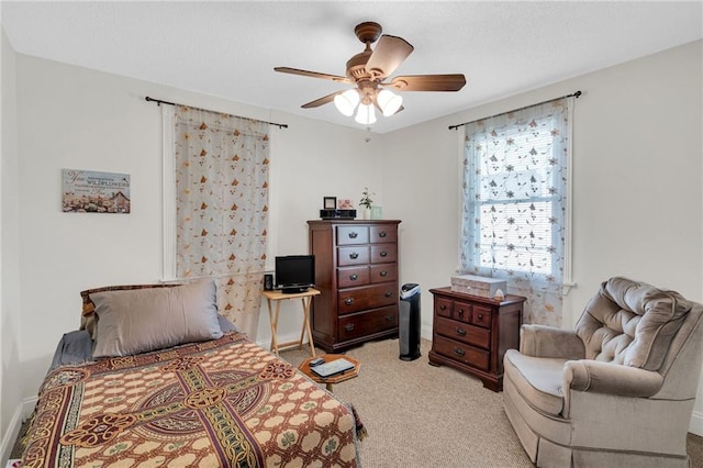 301 Rural St, River Ridge, LA 70123 - bedroom with light colored carpet and ceiling fan