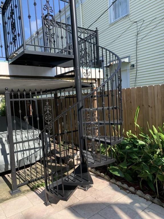 2527 Calhoun St, New Orleans, LA 70118 - view of patio / terrace with stairs