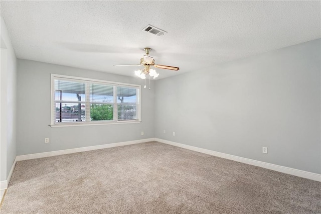 422 Eden Isles Blvd, Slidell, LA 70458 - empty room with carpet, a ceiling fan, and a textured ceiling