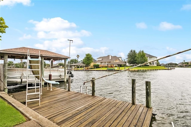 422 Eden Isles Blvd, Slidell, LA 70458 - dock area featuring a water view and boat lift