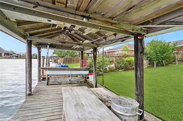 422 Eden Isles Blvd, Slidell, LA 70458 - dock area with boat lift