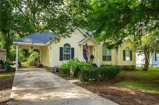 43126 Pecan Ridge Dr, Hammond, LA 70403 - view of front of home with driveway and an attached carport
