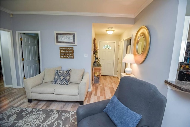 43126 Pecan Ridge Dr, Hammond, LA 70403 - living room with crown molding and wood finished floors