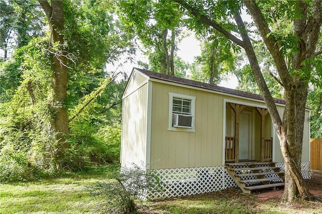 43126 Pecan Ridge Dr, Hammond, LA 70403 - view of outbuilding featuring entry steps and cooling unit