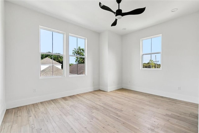 5651 W End Blvd, New Orleans, LA 70124 - unfurnished room featuring plenty of natural light, light wood-style floors, and ceiling fan