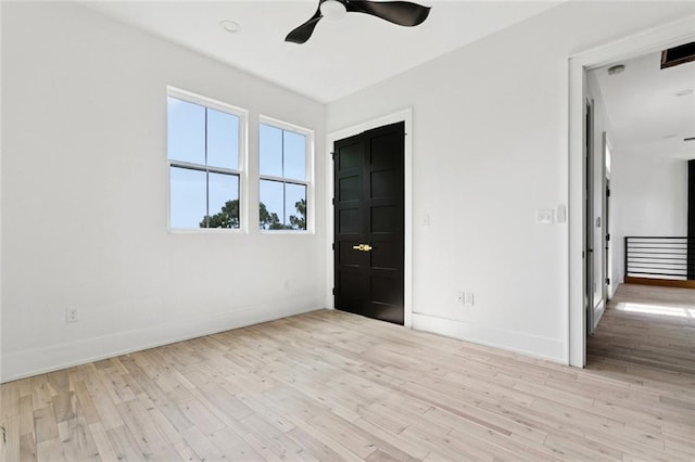 5651 W End Blvd, New Orleans, LA 70124 - unfurnished bedroom with light wood-type flooring and ceiling fan
