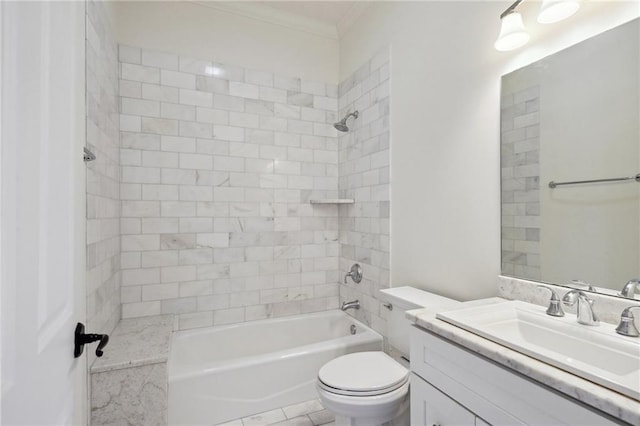 826 Touro St Unit 4, New Orleans, LA 70116 - full bath with crown molding, vanity, and bathtub / shower combination