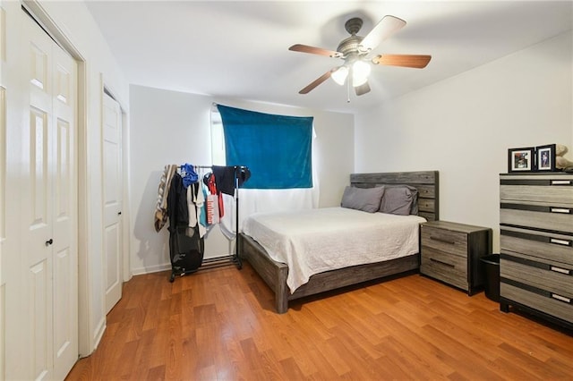 685759 Vicksburg St, New Orleans, LA 70124 - bedroom with light wood-style flooring and a ceiling fan
