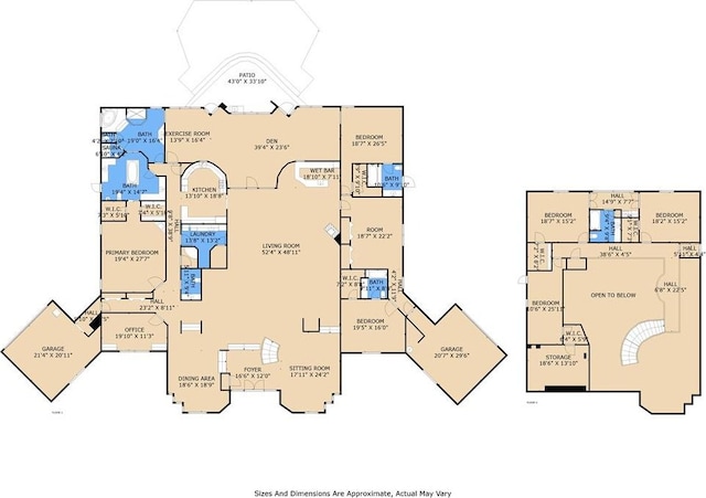738 English Turn Ln, New Orleans, LA 70131 - view of floor plan / room layout