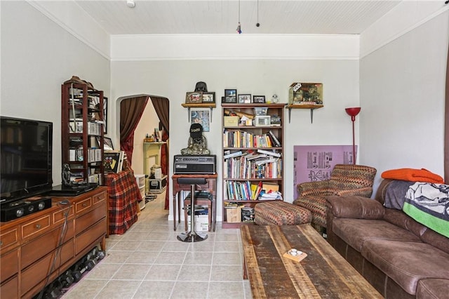 53941 Angela St, Arabi, LA 70032 - living area featuring light tile patterned flooring