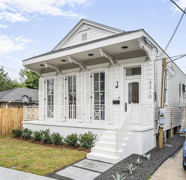 5310 Laurel St, New Orleans, LA 70115 - view of shotgun-style home