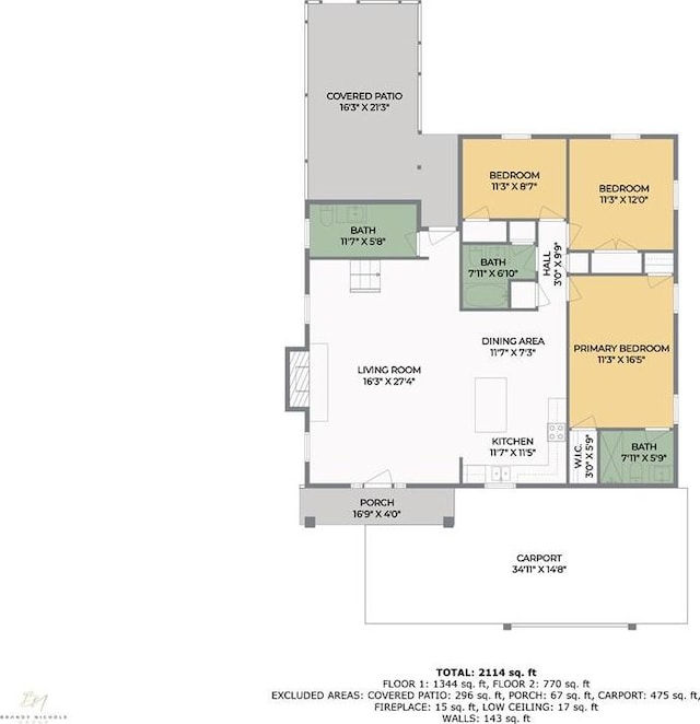 313 Post Dr, Luling, LA 70070 - view of property floor plan
