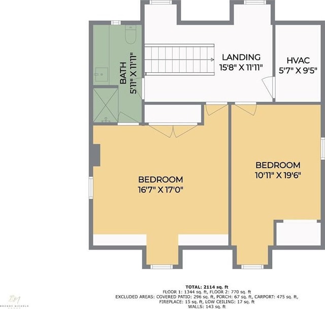 313 Post Dr, Luling, LA 70070 - view of room layout