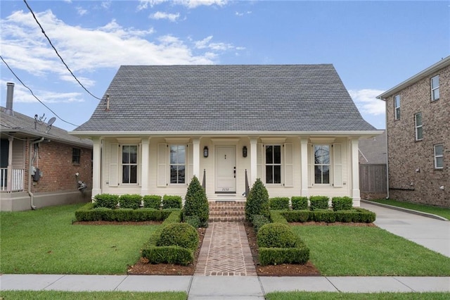 2232 N Starrett Rd, Metairie, LA 70003 - view of front of house with a front yard and a porch