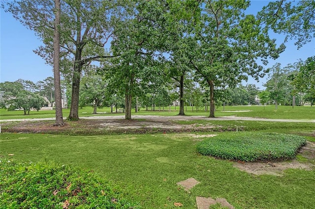 32 S Court Villa Dr Unit 32, Mandeville, LA 70471 - view of community featuring a lawn and view of wooded area