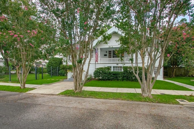 2410 Adams St, New Orleans, LA 70125 - view of front of home with covered porch, stairs, and driveway