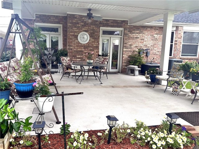 4908 David Dr, Kenner, LA 70065 - view of patio featuring ceiling fan