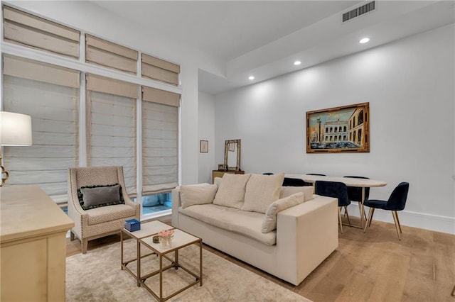 5940 Magazine St Unit 102, New Orleans, LA 70115 - living area featuring recessed lighting and light wood-style flooring