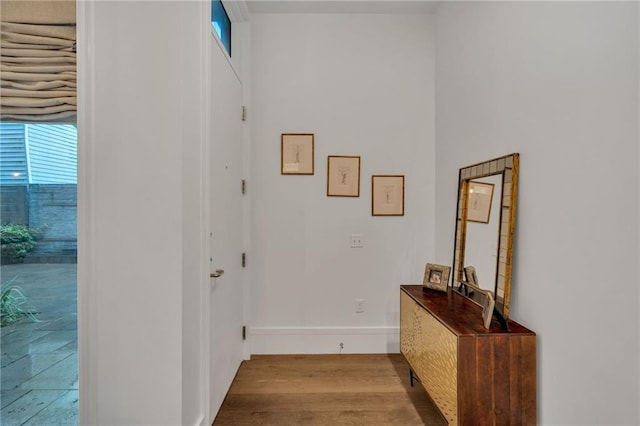 5940 Magazine St Unit 102, New Orleans, LA 70115 - corridor featuring baseboards and wood finished floors