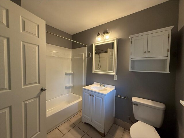 482022 Dauphine St, New Orleans, LA 70117 - bathroom featuring tile patterned flooring, vanity, and shower / bathtub combination