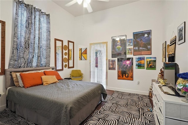 232830 Bienville St, New Orleans, LA 70119 - carpeted bedroom featuring baseboards and ceiling fan