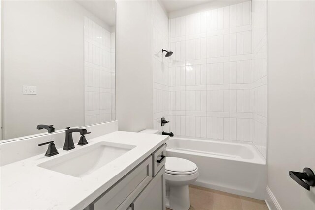1337 Avenue Lacroix Ave, Lacroix, Covington, LA 70433 - bathroom featuring vanity, bathing tub / shower combination, and tile patterned floors