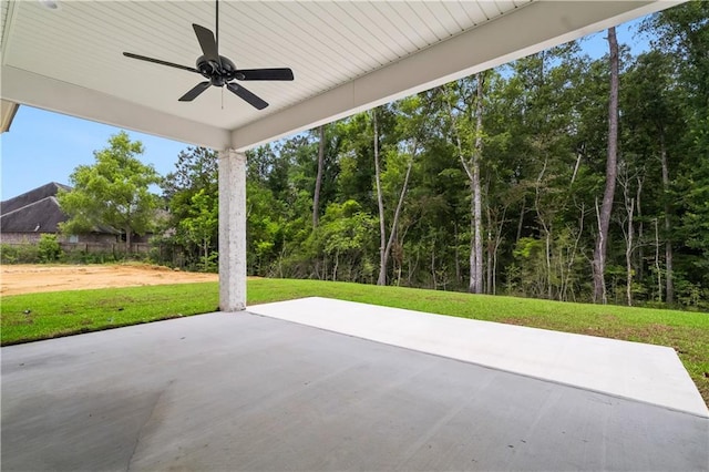 1337 Avenue Lacroix Ave, Lacroix, Covington, LA 70433 - view of patio / terrace with a ceiling fan