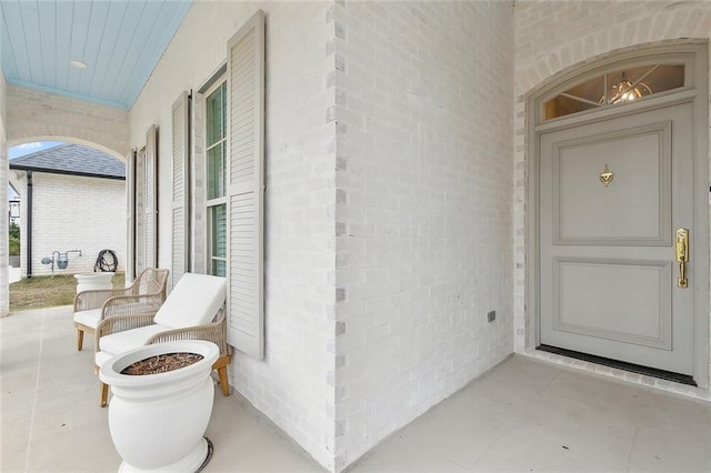 1193 Delta Ln, Covington, LA 70433 - entrance to property with brick siding and a porch