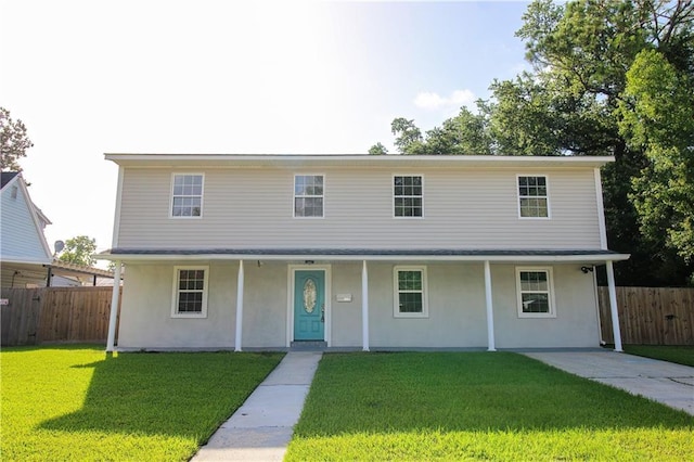 1304 Madewood Rd, La Place, LA 70068 - view of front of house featuring stucco siding and covered porch