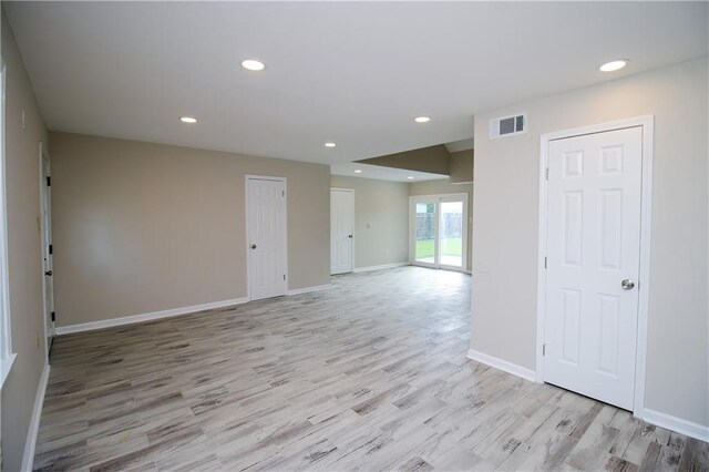 1304 Madewood Rd, La Place, LA 70068 - unfurnished room featuring light wood-style flooring and recessed lighting