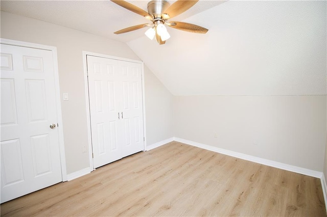 1304 Madewood Rd, La Place, LA 70068 - bonus room with light wood-style flooring, lofted ceiling, and ceiling fan