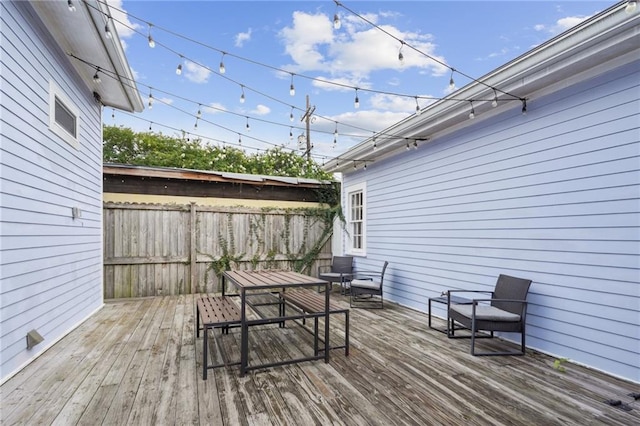 1529 St Philip St, New Orleans, LA 70116 - deck featuring outdoor dining space