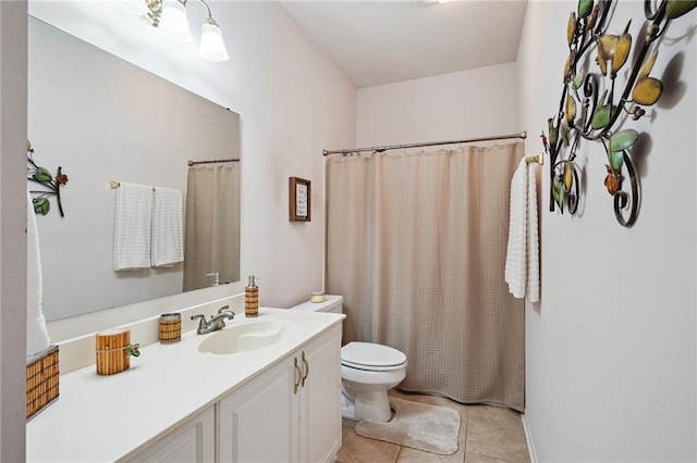 67061 Dolan St, Mandeville, LA 70471 - bathroom with vanity, tile patterned flooring, and a shower with curtain
