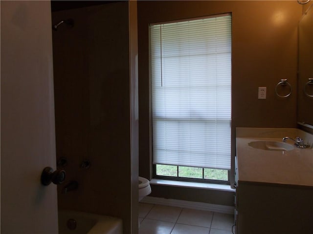 2112 Hamilton St, Franklinton, LA 70438 - bathroom featuring tile patterned flooring, vanity, and shower / bathtub combination