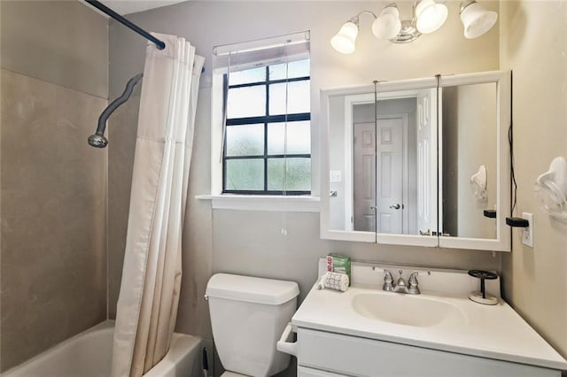 3109 Bayou View Pl, Slidell, LA 70458 - full bathroom featuring shower / bath combination with curtain and vanity