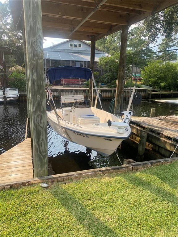 3109 Bayou View Pl, Slidell, LA 70458 - dock area featuring a water view and boat lift