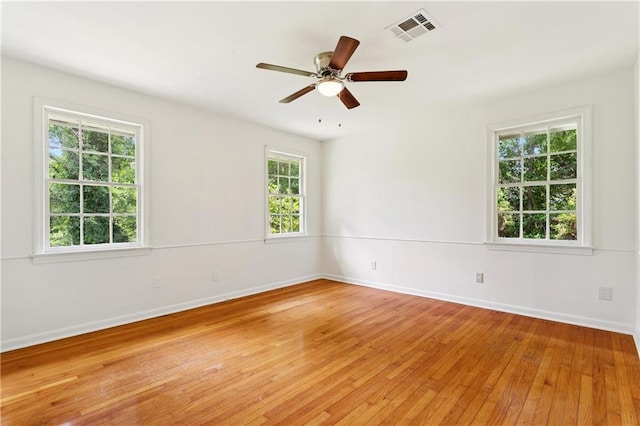108 N Dr, Covington, LA 70433 - spare room featuring light wood-type flooring and ceiling fan