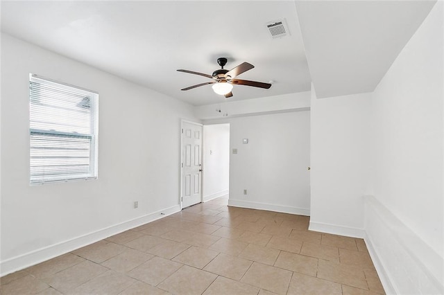 2232 Annette St, New Orleans, LA 70119 - unfurnished room with a ceiling fan and light tile patterned flooring