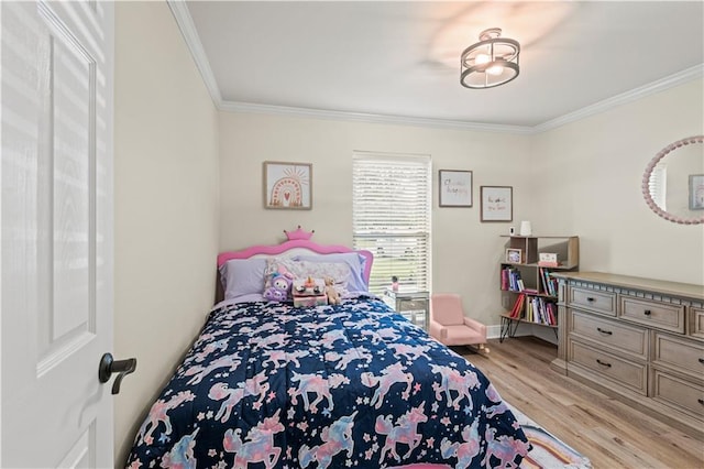 133 Oak Bend Dr, La Place, LA 70068 - bedroom with ornamental molding and wood finished floors