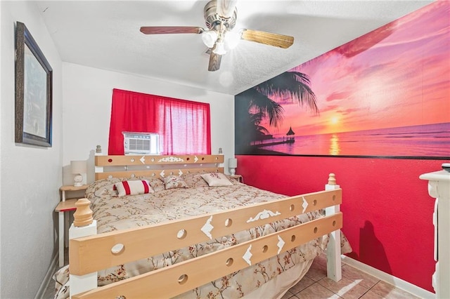 370 Cumberland Dr, Slidell, LA 70458 - tiled bedroom featuring baseboards and a ceiling fan