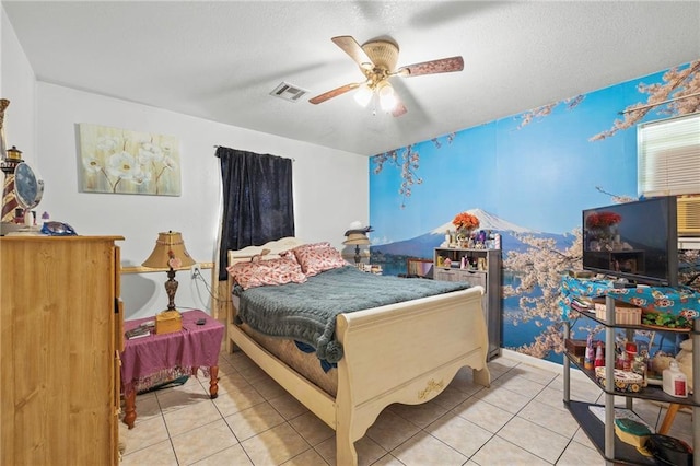 370 Cumberland Dr, Slidell, LA 70458 - tiled bedroom featuring a ceiling fan