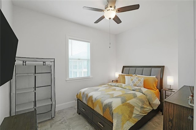 251 Oakmont Dr, New Orleans, LA 70128 - bedroom with baseboards and ceiling fan