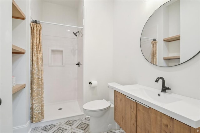 845 Pontalba St, New Orleans, LA 70124 - bathroom with vanity and a shower with curtain